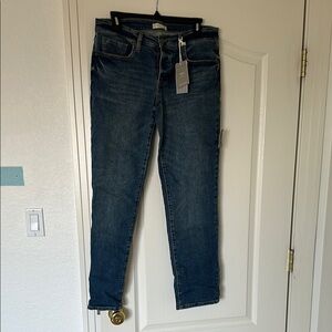 Classic Blue Straight Leg Jeans